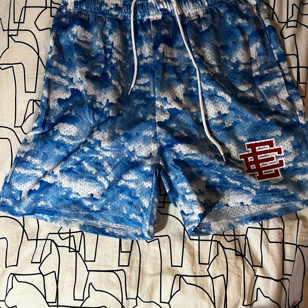EE Blue Camo Mesh Shorts